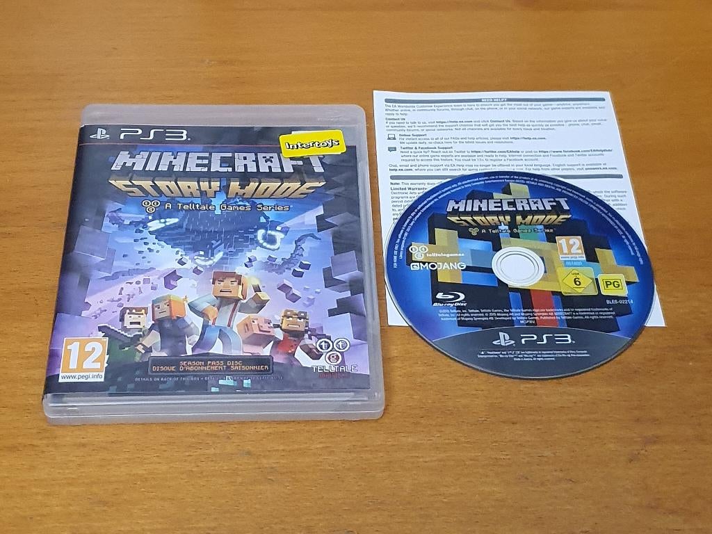 PS3 | Minecraft Story Mode, Spelcomputers en Games, Games | Sony PlayStation 3, Gebruikt, Simulatie, 1 speler, Vanaf 12 jaar, Ophalen of Verzenden