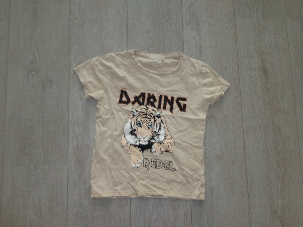 stoer meisjest-shirt van D-Zine, maat 140/146, Kinderen en Baby's, Ophalen of Verzenden, Zo goed als nieuw, Meisje, Shirt of Longsleeve