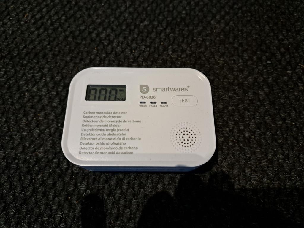 Smartwares PD-8826 koolmonoxide melder, Ophalen of Verzenden, Zo goed als nieuw