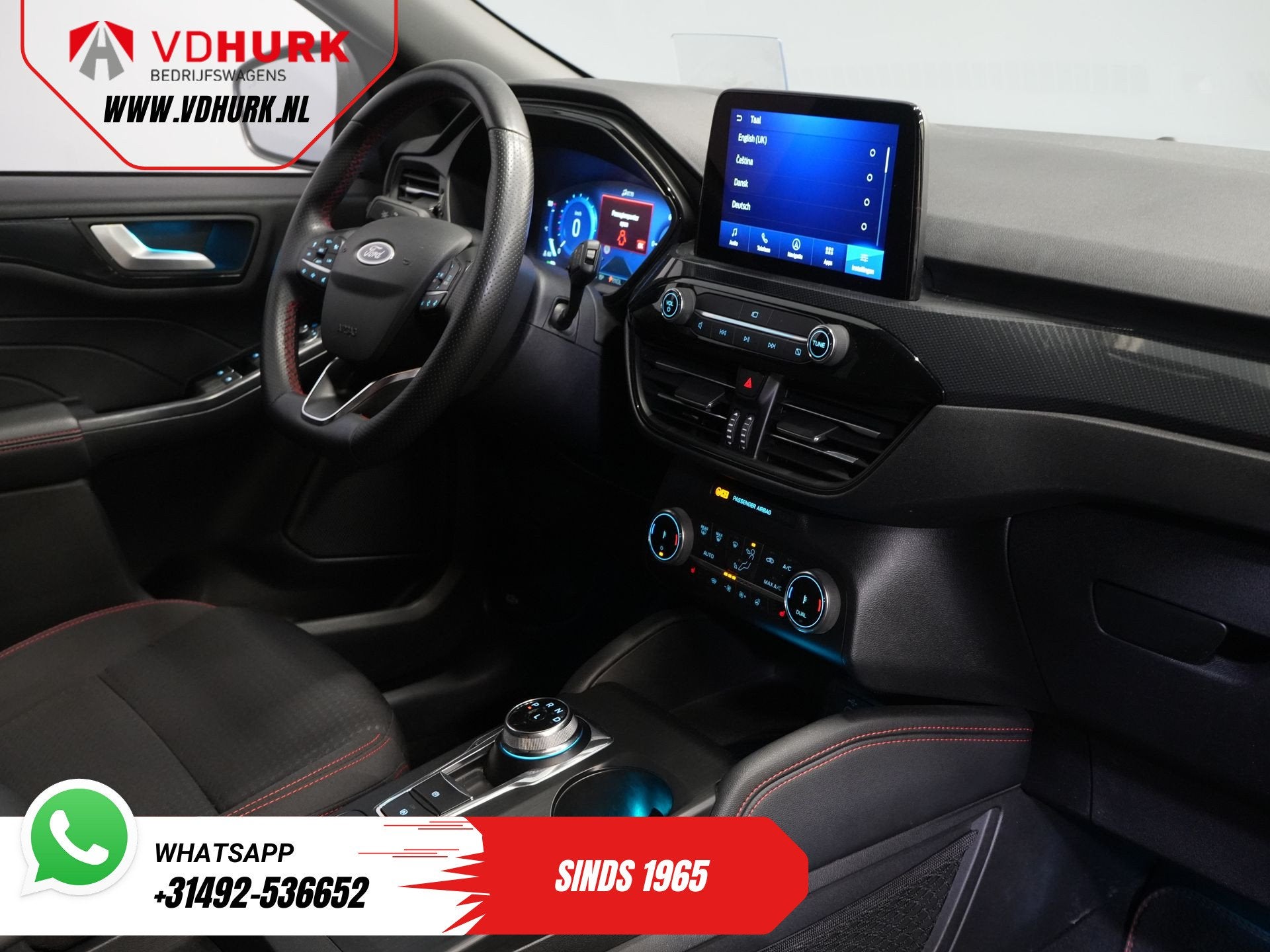 Ford Kuga 2.5 PHEV 225 pk ST-Line LED/ Head-Up/ Adapt.cruise, Auto's, Ford, 14 kWh, Gebruikt, 4 cilinders, Leder en Stof