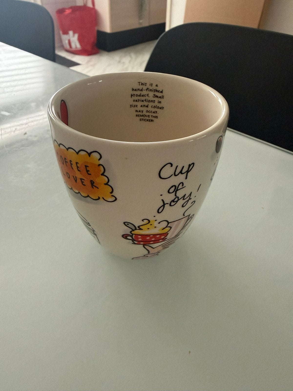 Leuke mok blond amsterdam - Cup of Joy, Keramiek, Zo goed als nieuw, Modern, Mok