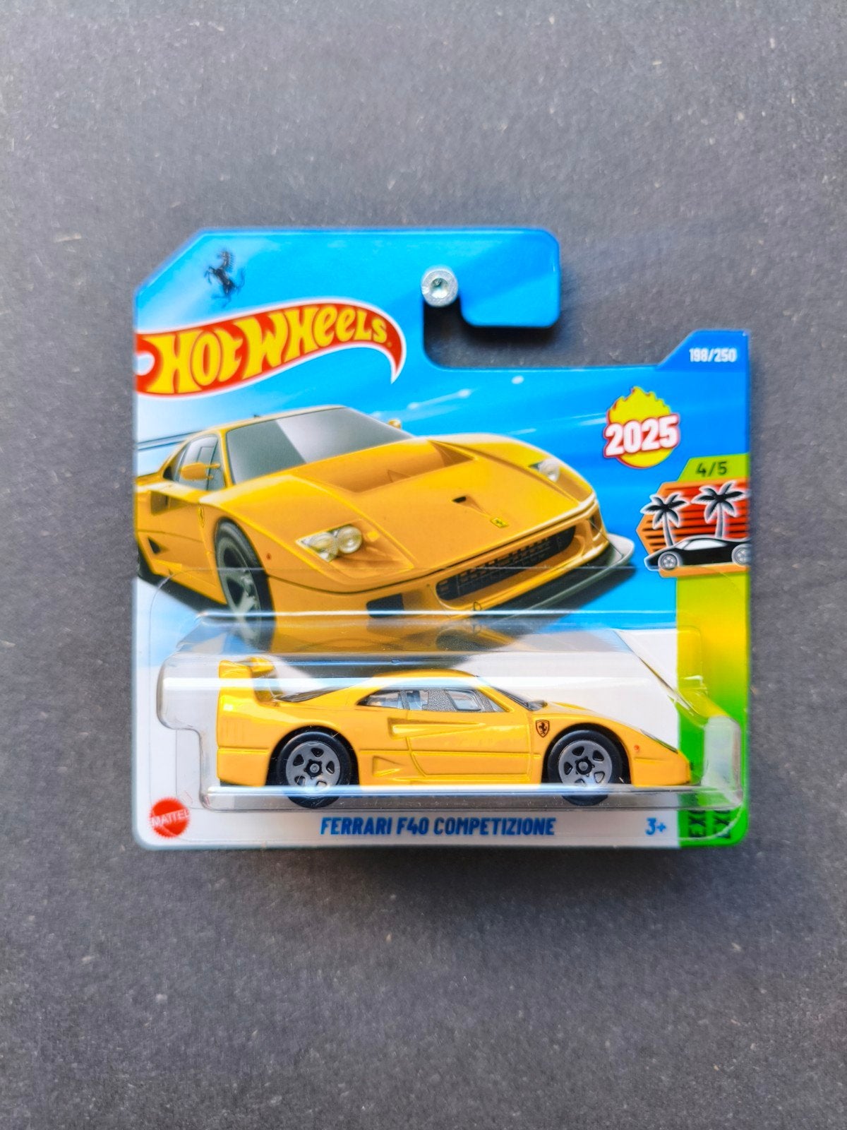 Hot Wheels Ferrari F40 Competizione - Geel, Ophalen of Verzenden, Nieuw, Auto