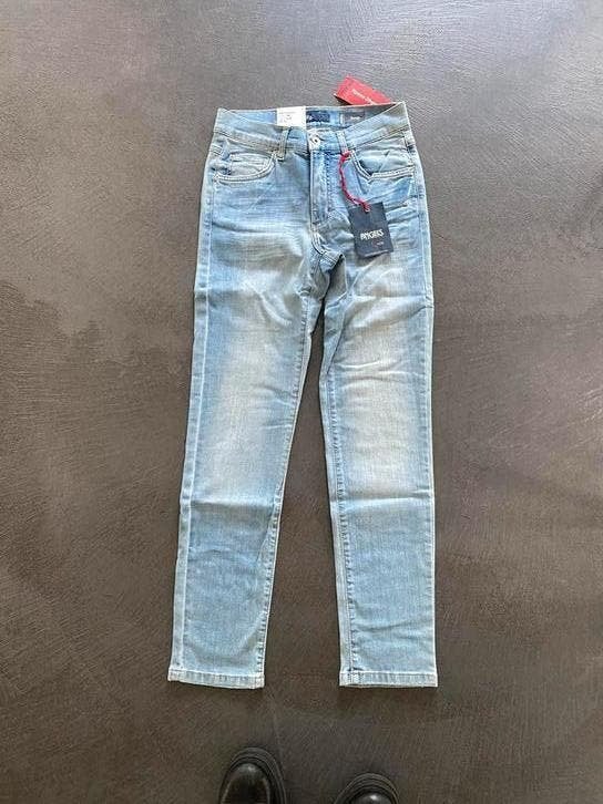 J214 Nieuw: 7/8e Jeans Angels maat 34=XS Sonja spijkerbroek, Blauw, Nieuw, Ophalen of Verzenden, W27 (confectie 34) of kleiner