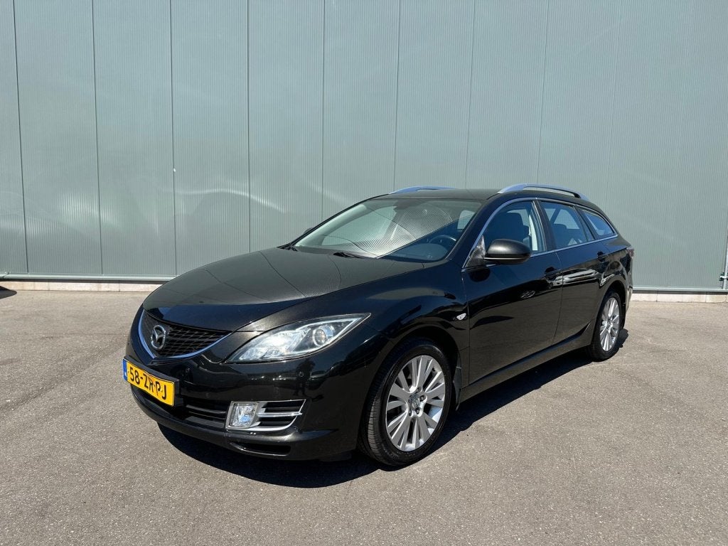 Mazda 6 Sportbreak 2.0 S-VT Bns Plus LEDER | AUTOMAAT !, Auto's, Mazda, 4 cilinders, 6 sportbreak, Zwart, Origineel Nederlands
