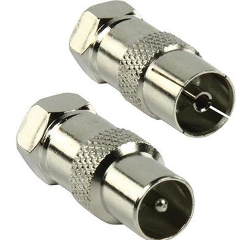 NIEUW 2x Nowlinq COAX naar F adapters adapter, Ophalen of Verzenden, Nieuw, Minder dan 2 meter, Coaxiale kabel