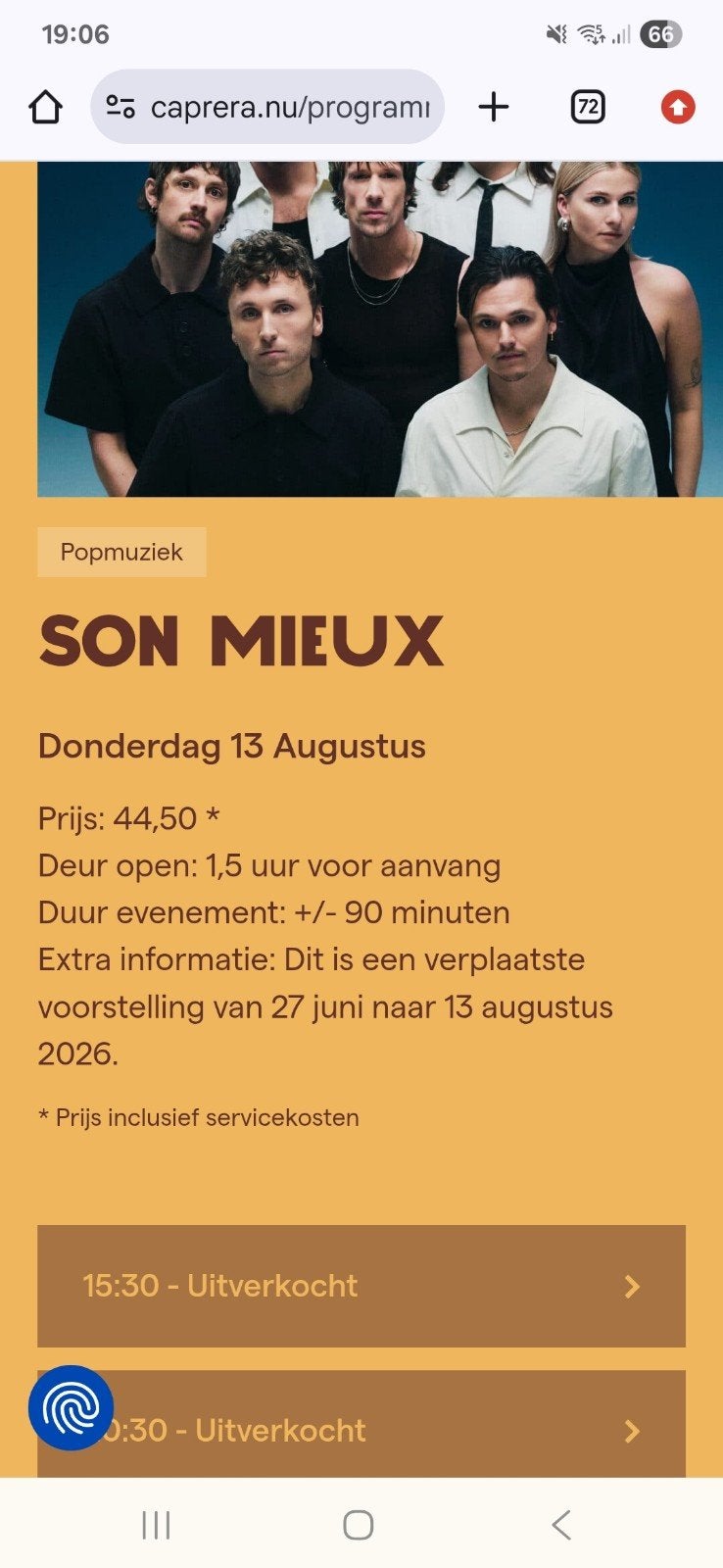 popconcert Son Mieux, Tickets en Kaartjes, Twee personen