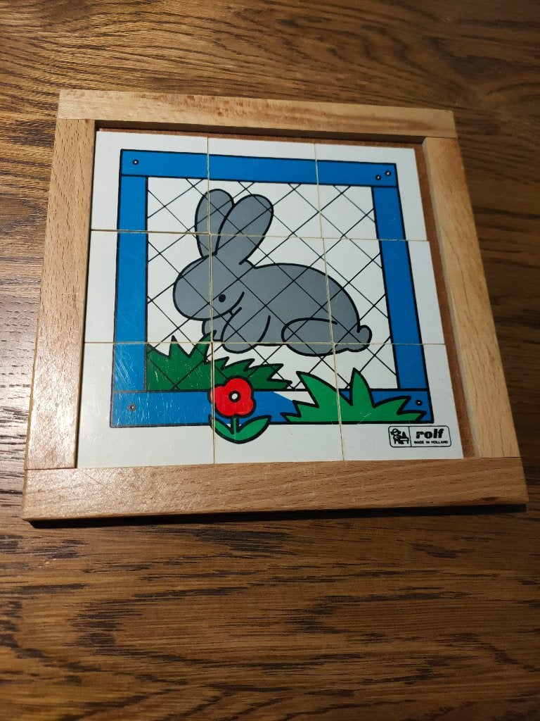Puzzel 9 stukken ROLF, Ophalen of Verzenden, Minder dan 10 stukjes, Gebruikt, 2 tot 4 jaar