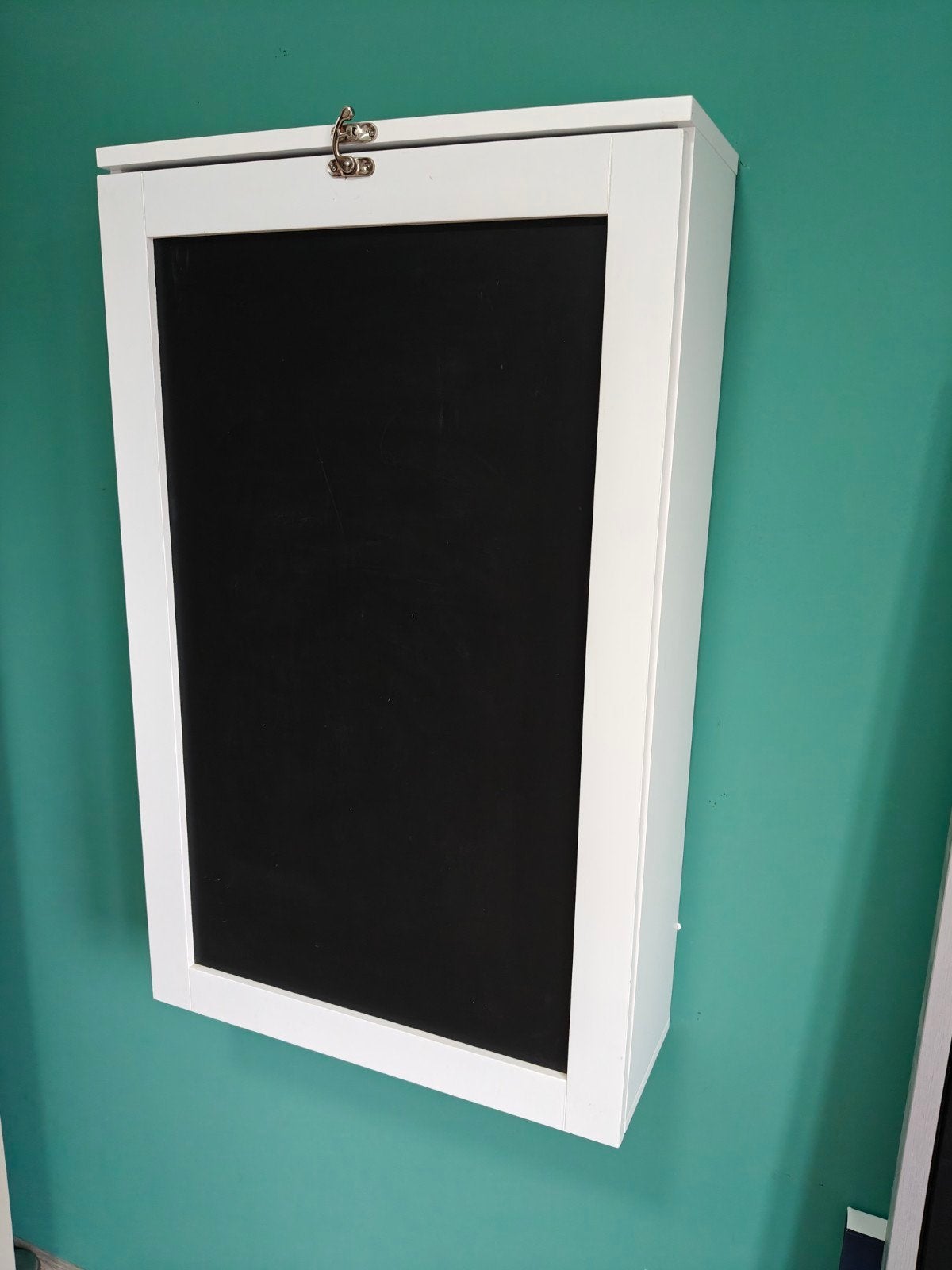Wandbureau / Opklapbaar bureau met opbergruimte, Ophalen