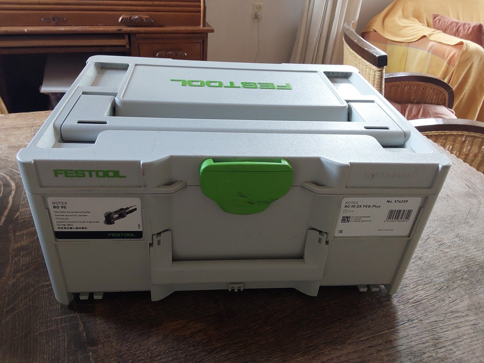 Festool RO 90 DX Excentrische schuurmachine Compleet !!, Ophalen of Verzenden, Zo goed als nieuw, Minder dan 600 watt, Excentrische schuurmachine