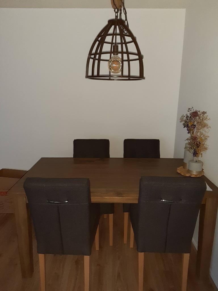 lamp industrieel, Huis en Inrichting, Lampen | Hanglampen, Ophalen, 50 tot 75 cm, Zo goed als nieuw, Industrieel