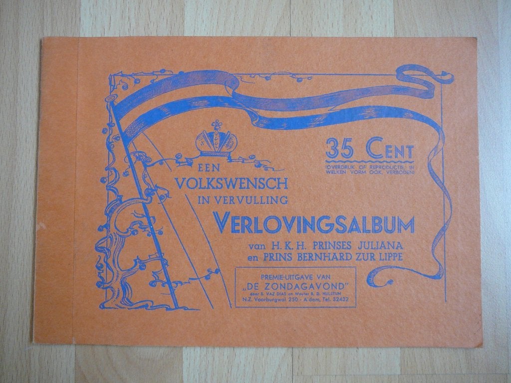 VERLOVINGSALBUM HKH Prinses Juliana en Prins Bernhard, Ophalen of Verzenden