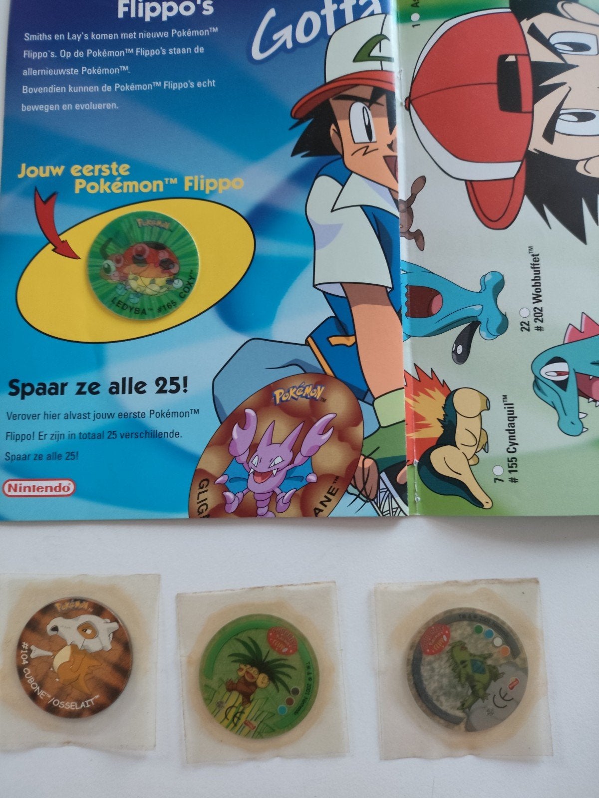 Pokémon Flippo's en verzamelmap - Zeldzame set!, Ophalen of Verzenden, Verzameling, Met verzamelmap(pen)