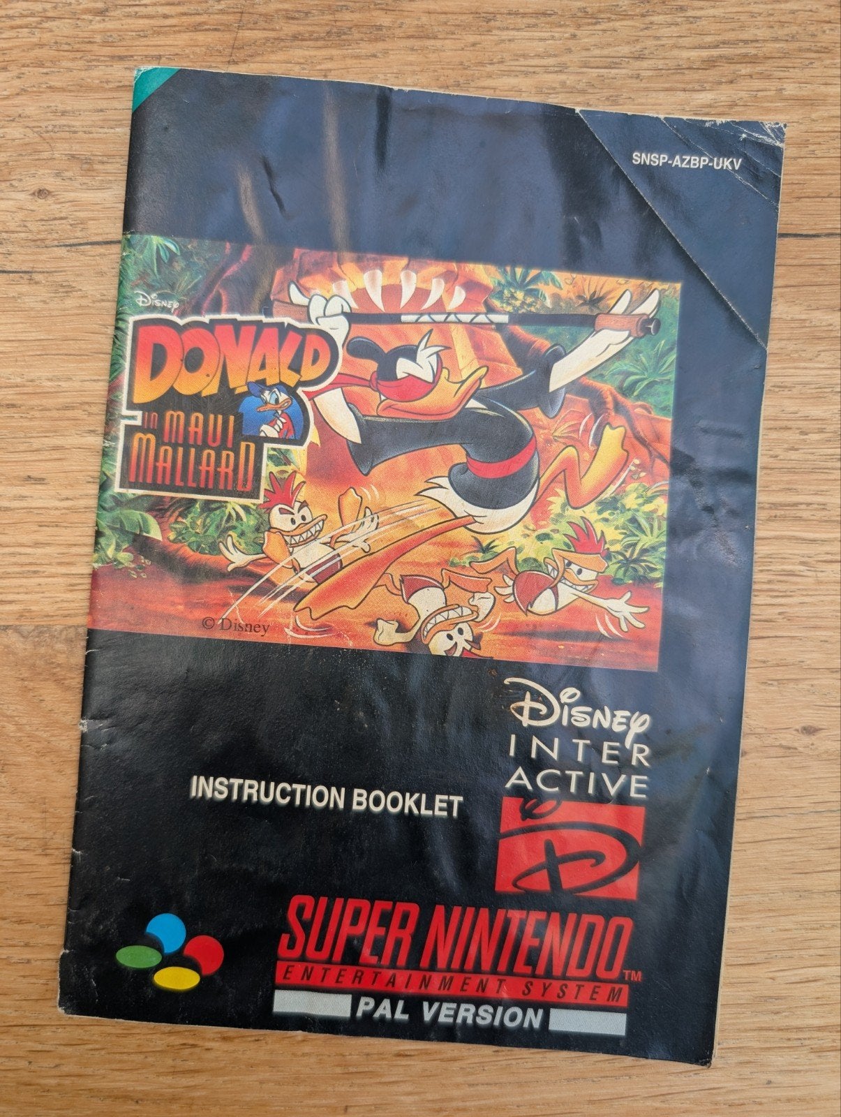 Donald in Maui Mallard -  Super Nintendo Handleiding, Spelcomputers en Games, Games | Nintendo Super NES, Ophalen of Verzenden