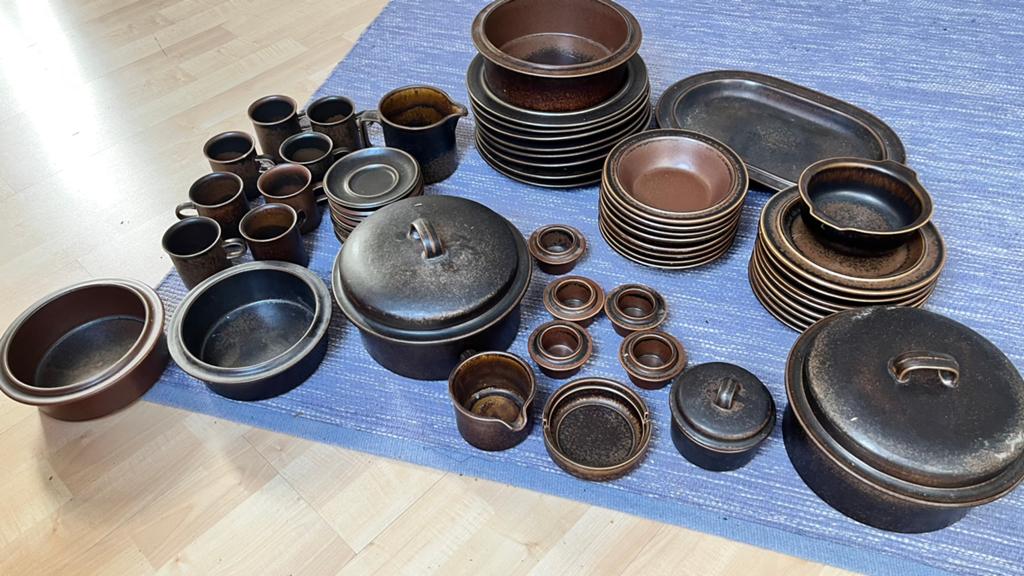 Servies Arabia Ruska uit Noorwegen, Ophalen