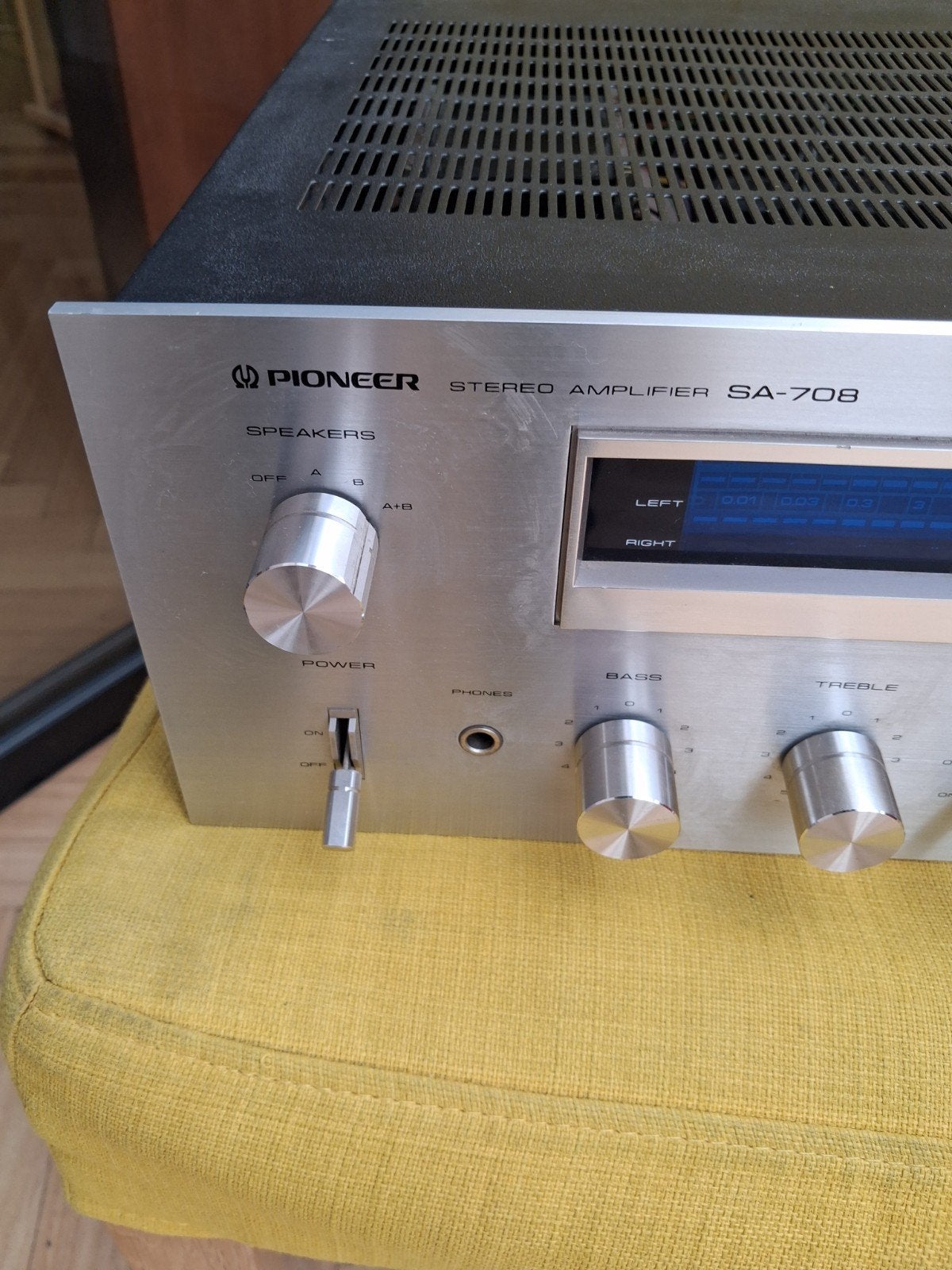 Pioneer SA-708 Blueline Stereo Versterker, Audio, Tv en Foto, Versterkers en Receivers, Gebruikt, Ophalen of Verzenden, 60 tot 120 watt