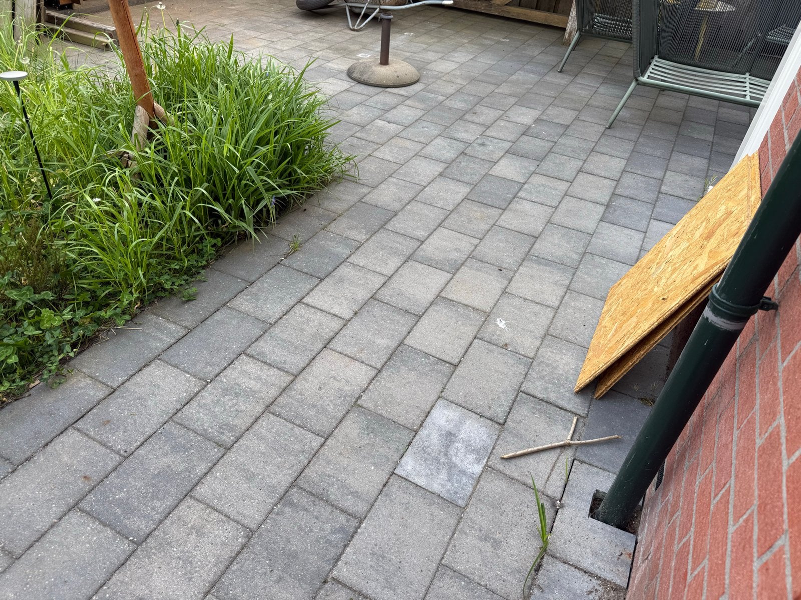 Tuintegels - ongeveer 20/25 m2, nog super netjes!, Ophalen, Zo goed als nieuw, 10 m² of meer, Beton