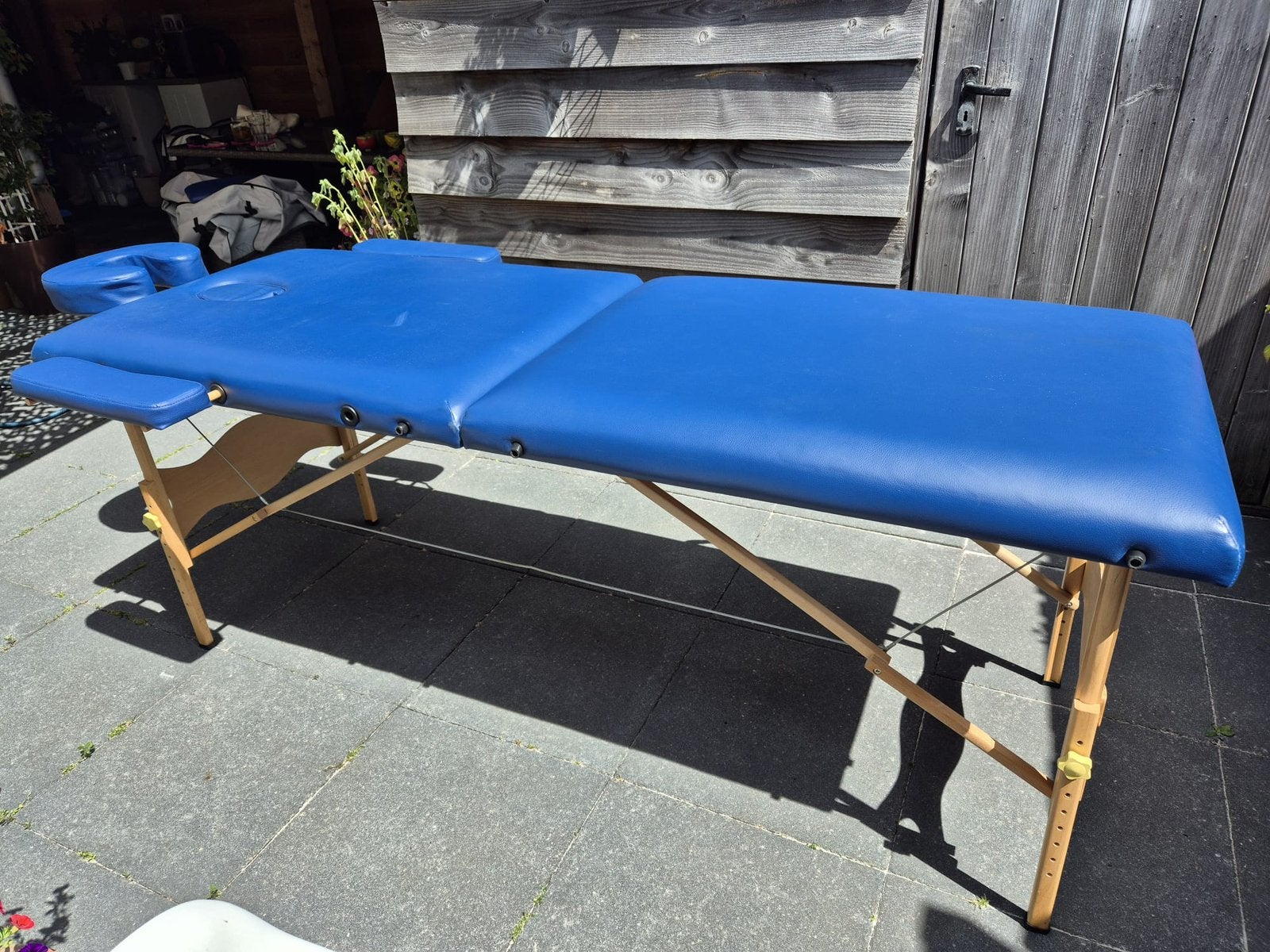 Massage tafel met tas, Sport en Fitness, Massageproducten, Ophalen, Zo goed als nieuw, Massagetafel