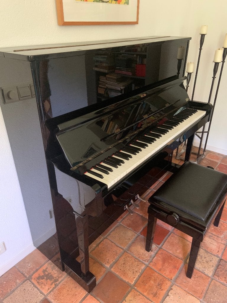 Petrof  messing piano, Muziek en Instrumenten, Piano's, Ophalen, Gebruikt, Zwart, Piano