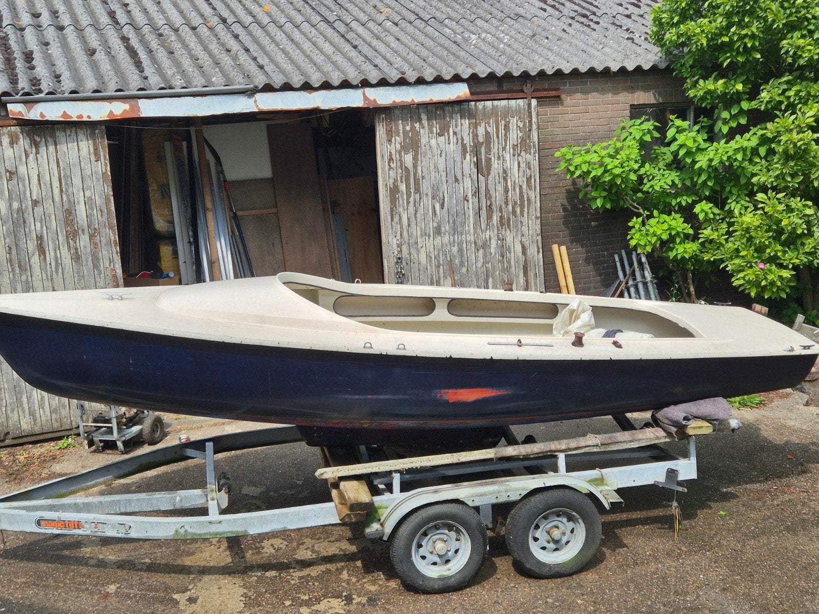 Gratis zeilbootje open kajuit, Ophalen, Gebruikt, Zeilboot