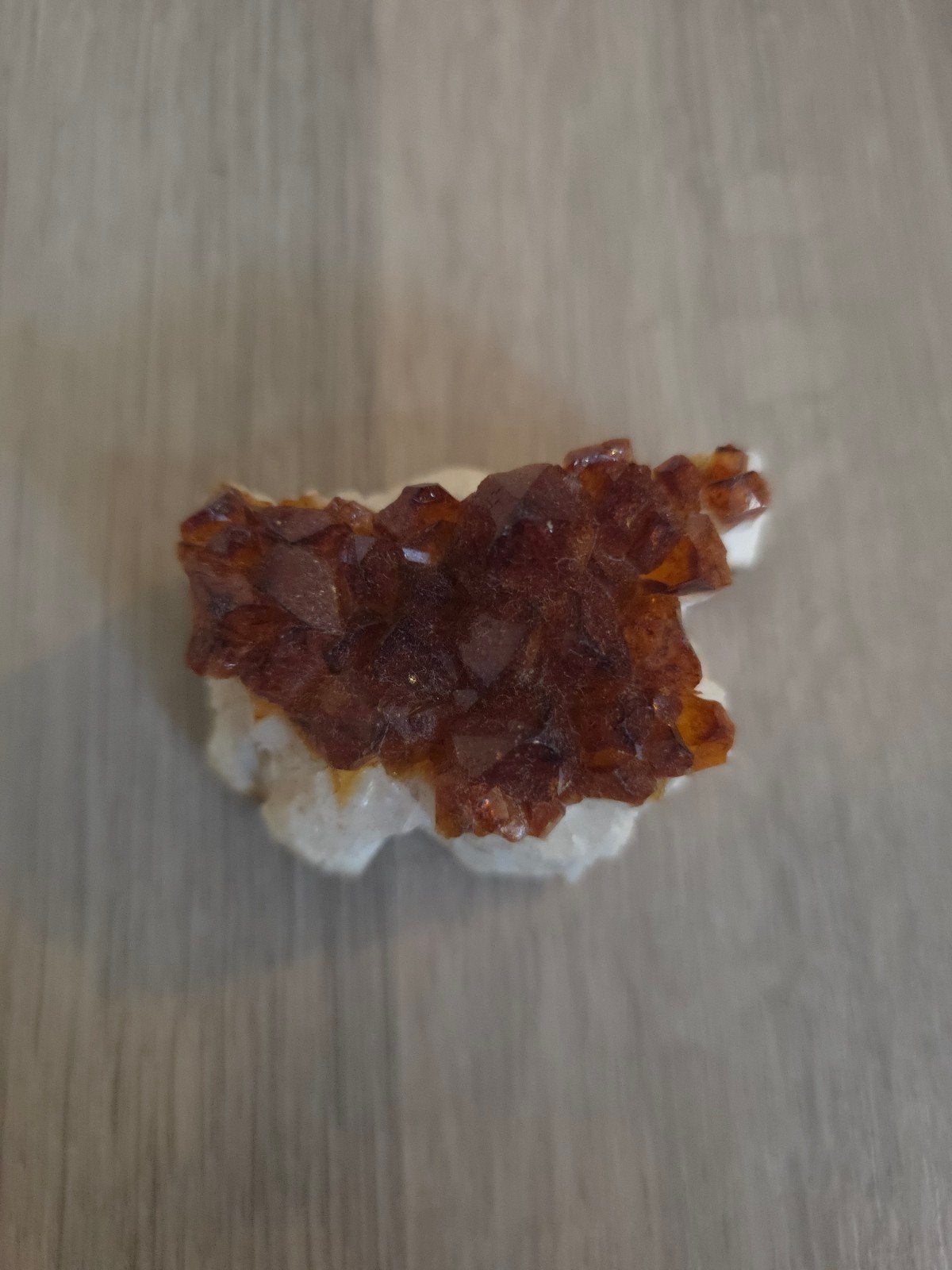 Oranje Mineraal Kristal Cluster, Verzamelen, Verzenden, Mineraal