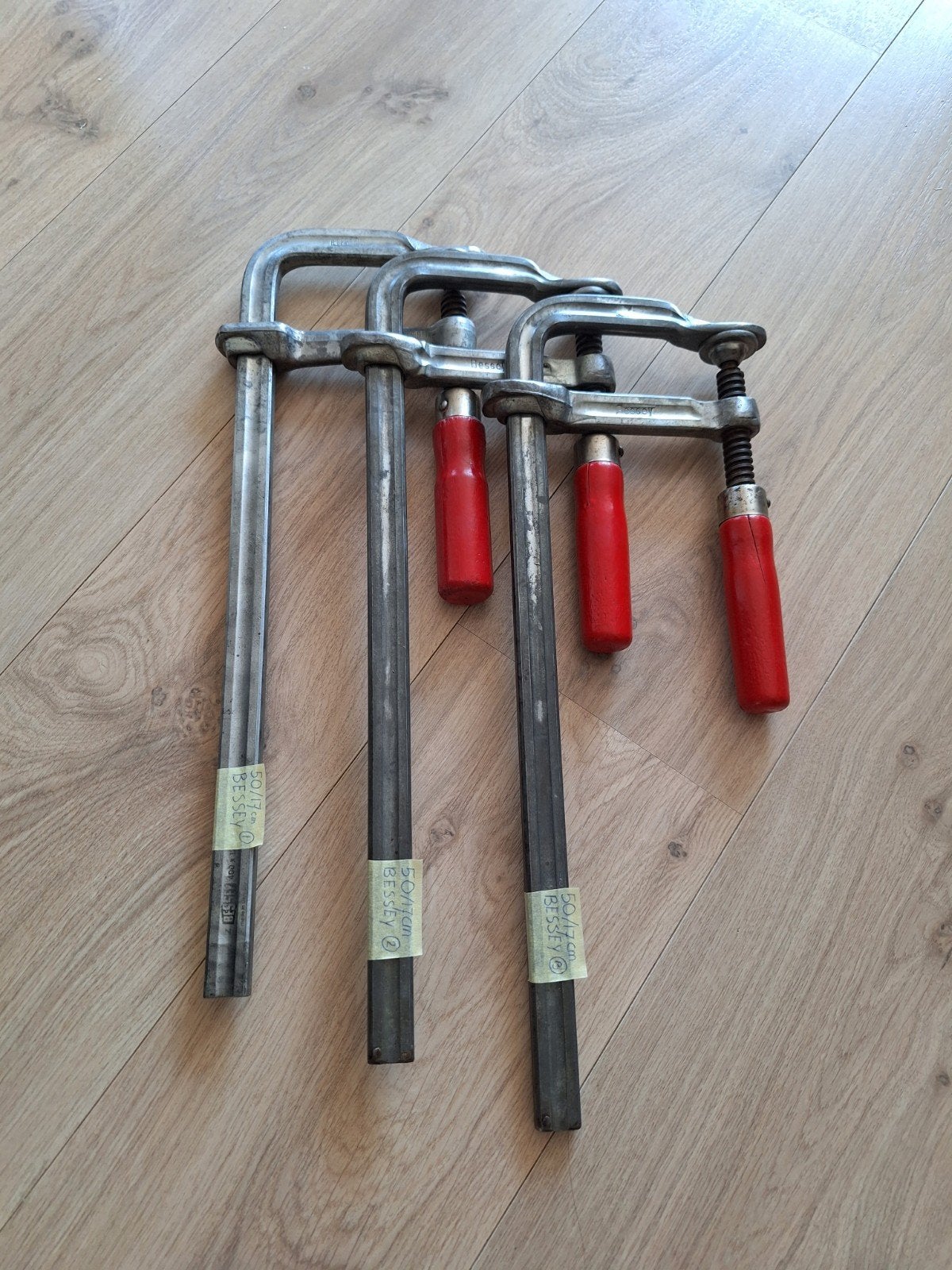 Bessey lijmklemmen 50cm / 17 cm, Doe-het-zelf en Verbouw, Gereedschap | Handgereedschap, Ophalen of Verzenden