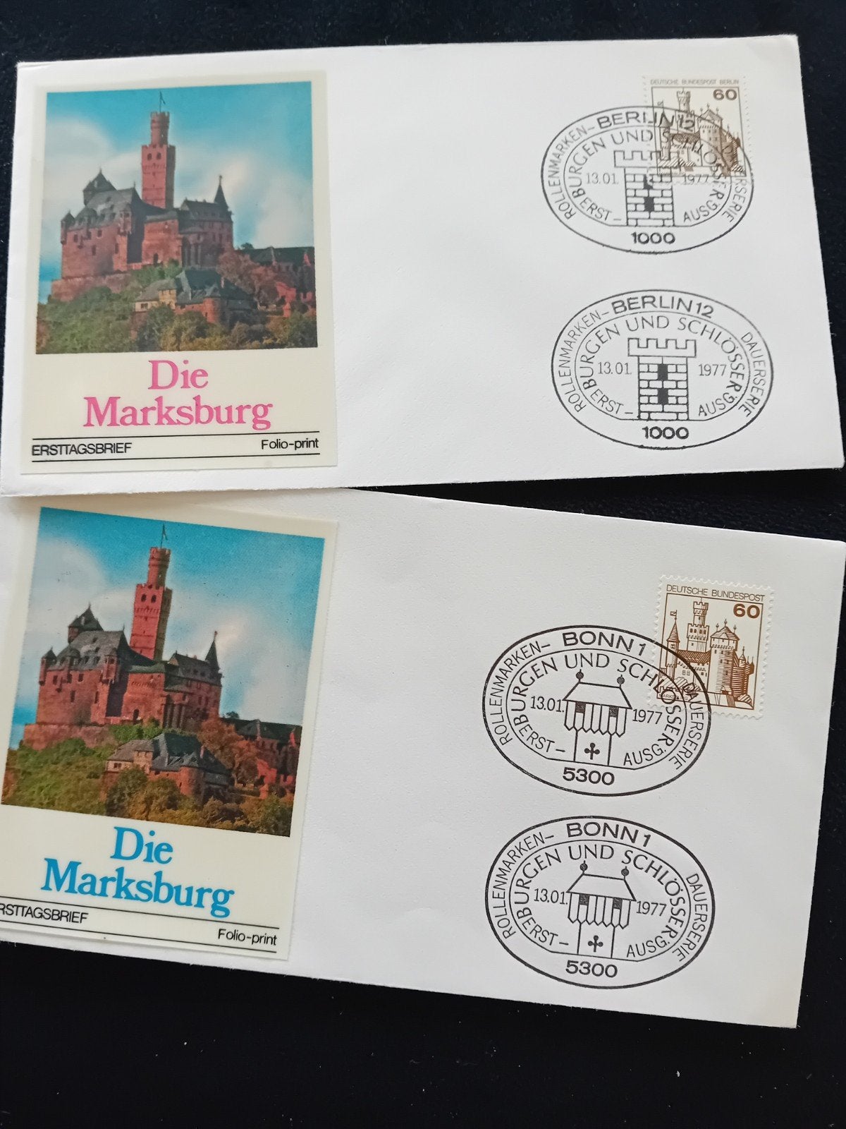 4 Duitse eerstedag enveloppen., Ophalen of Verzenden, Nederland