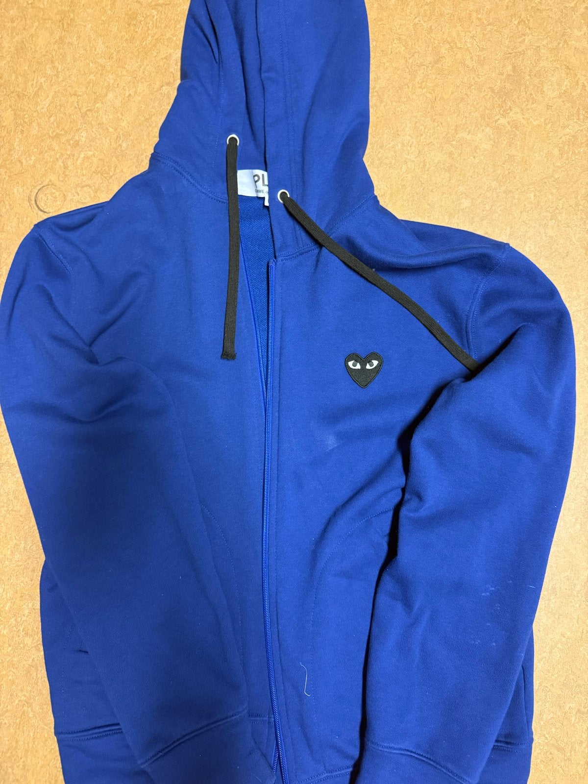 Comme des Garçons PLAY Hoodie - Blauw - Maat M, Ophalen of Verzenden, Gedragen, Maat 48/50 (M), Blauw