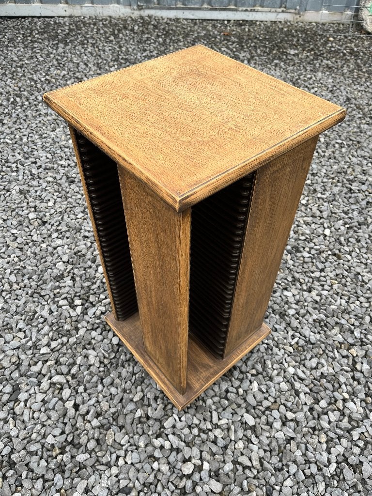 Houten CD toren op wielen | stevig CD rek meubel, Ophalen, Hout, Cd's