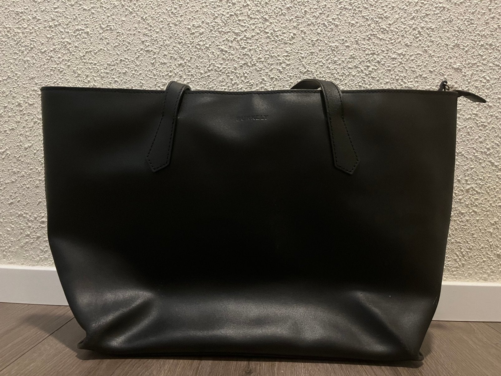 Burkely zwarte Shopper/Tote Bag, Ophalen of Verzenden, Zo goed als nieuw, Zwart