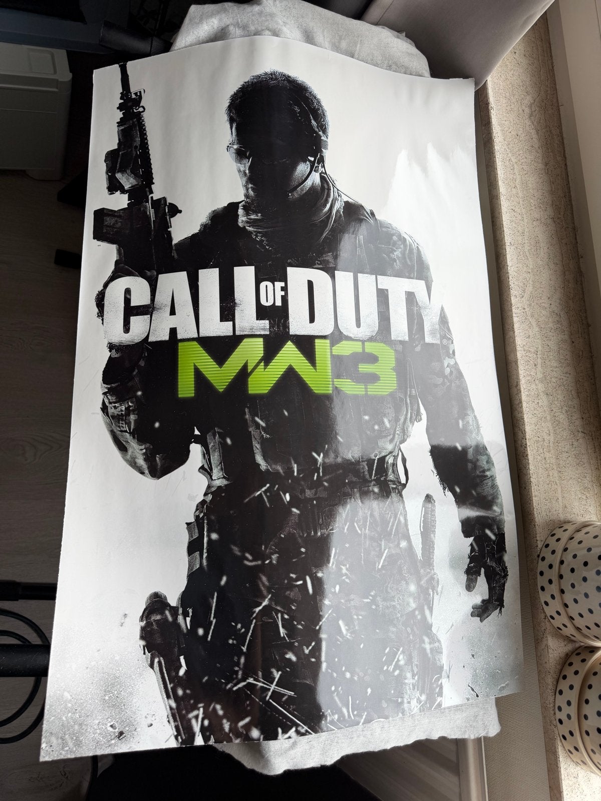 Call of Duty MW3 Poster A3 Formaat - Gaming Decoratie, Rechthoekig Staand, Ophalen of Verzenden, Zo goed als nieuw, A1 t/m A3