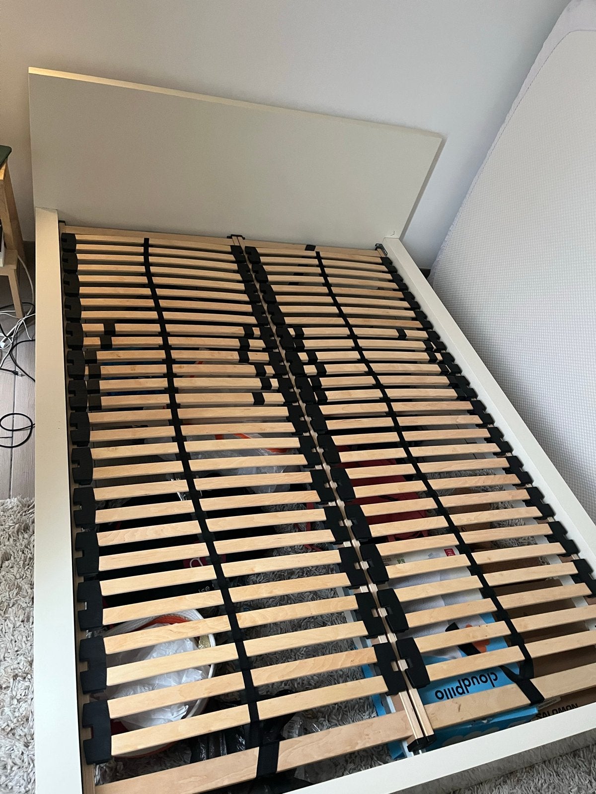 GRATIS 2x Lattenbodem 70x200cm, Ophalen, Gebruikt, Tweepersoons, 200 cm