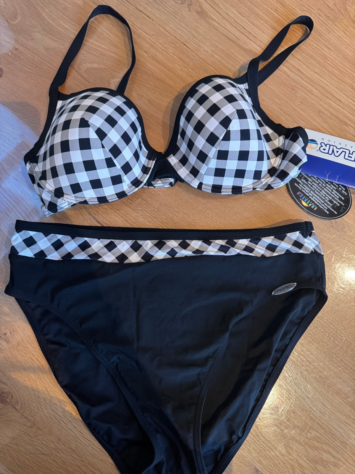 Sunflair Bikini Zwart-Wit Geruit - Nieuw met labels, Kleding | Dames, Ophalen of Verzenden, Nieuw, Zwart, Bikini