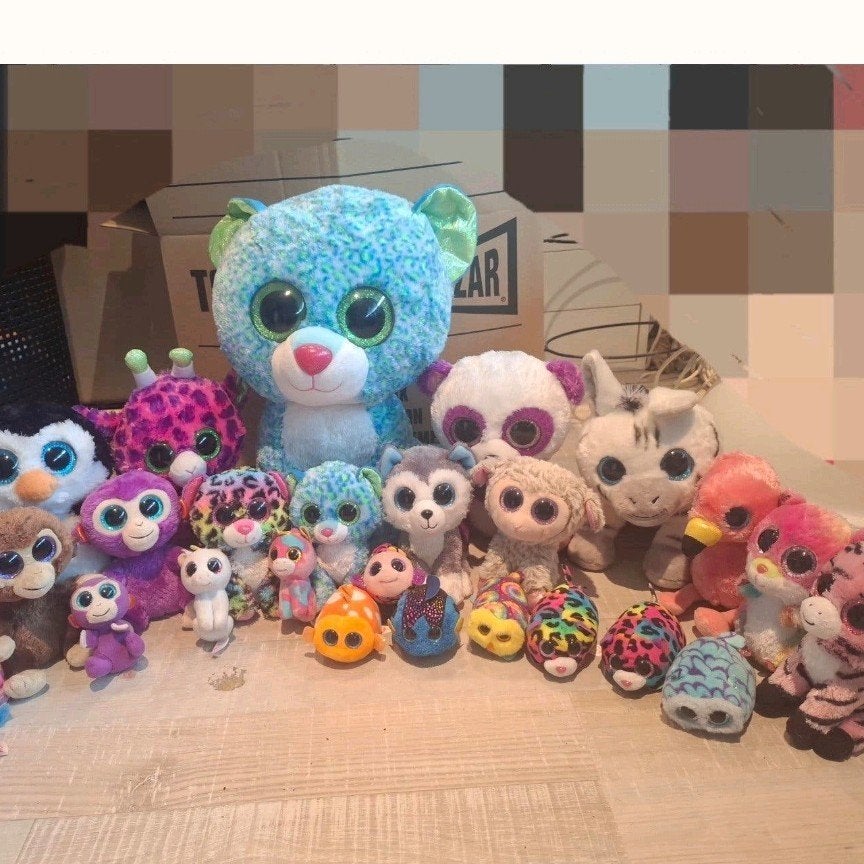 Diverse Ty knuffels in verschillende maten, Overige karakters, Overige typen, Ophalen of Verzenden, Zo goed als nieuw