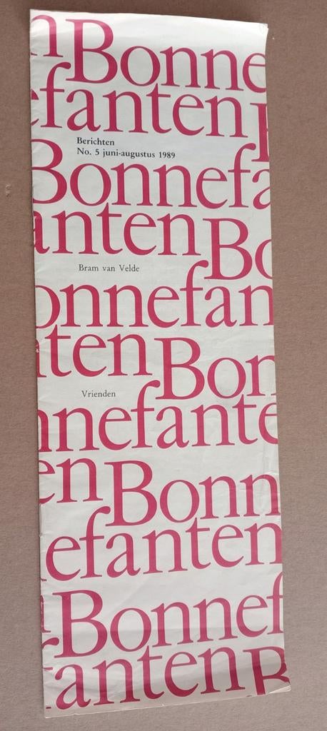 Bonnefanten Berichten No. 5 juni-augustus 1989, Ophalen of Verzenden, Gelezen