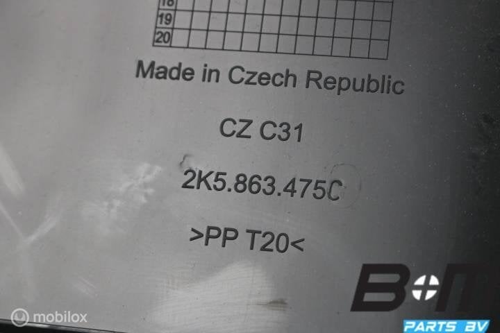 Middenconsole voorkant VW Caddy 2K3 2K5863475C, Gebruikt
