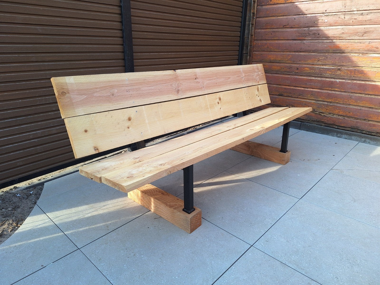 Douglas hout bankje 2 meter lang, 4 stuks beschikbaar!, Tuin en Terras, Tuinbanken, Ophalen, Nieuw, Hout