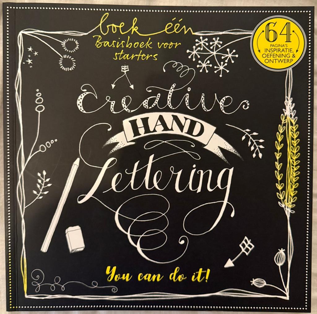 Creatieve handlettering boek, Hobby en Vrije tijd, Tekenen, Ophalen of Verzenden, Nieuw, Papier, Schets- of Tekenboek