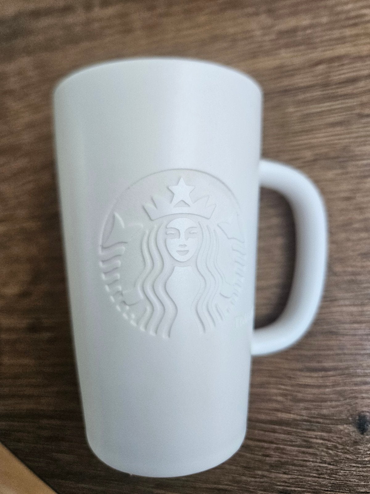 Starbucks Wit Mokje, Overige typen, Ophalen of Verzenden, Zo goed als nieuw, Steen/keramiek