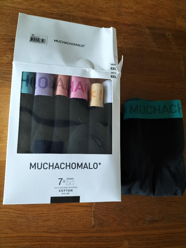 7 NIEUWE MUCHACHOMALO HERENSHORTS MAAT 6XL !, Verzenden, Zwart, Muchachomalo, Boxer
