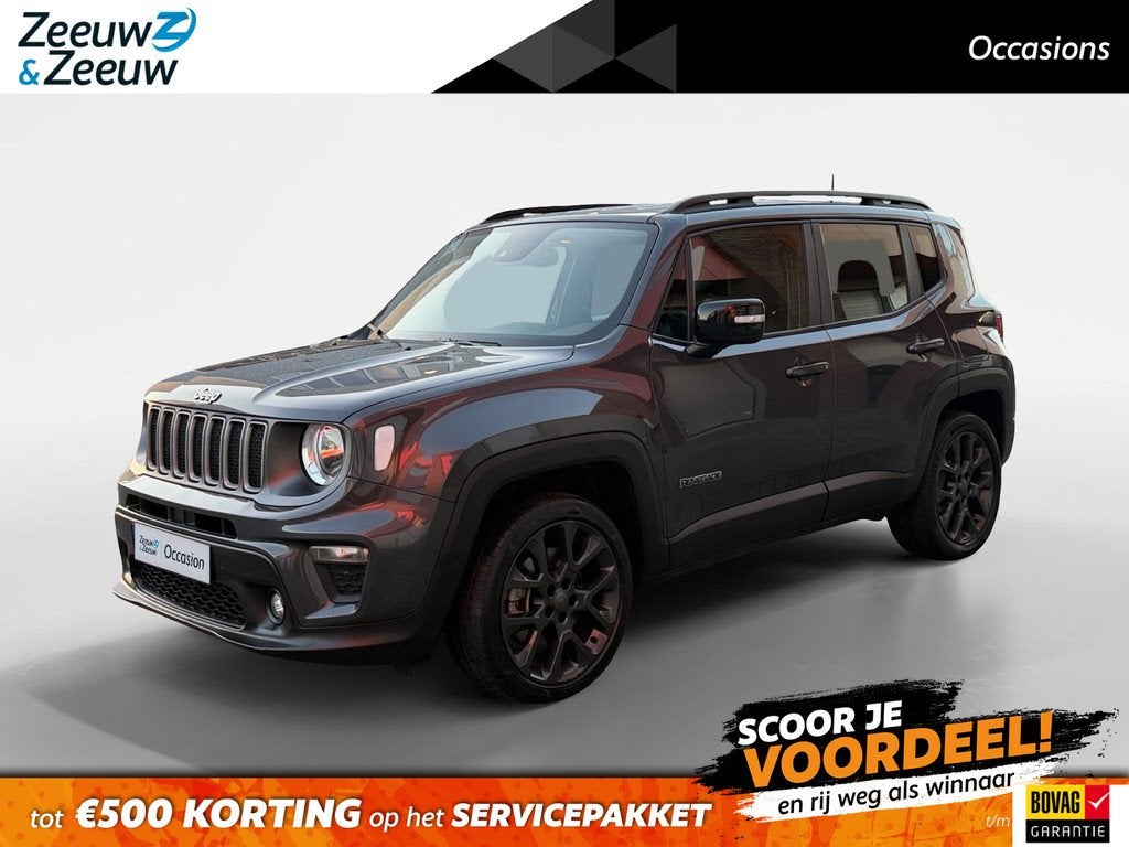 Jeep Renegade 1.5T e-Hybrid S 190PK AUTOMAAT WK DEAL € 500, Auto's, Jeep, Automaat, 12 maanden, Stof, Gebruikt