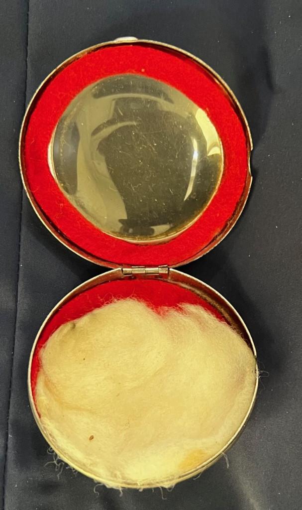   Stofkastje voor zakhorloge *vintage antiek Rood, Sieraden, Tassen en Uiterlijk, Horloges | Antiek, Overige merken, Zakhorloge