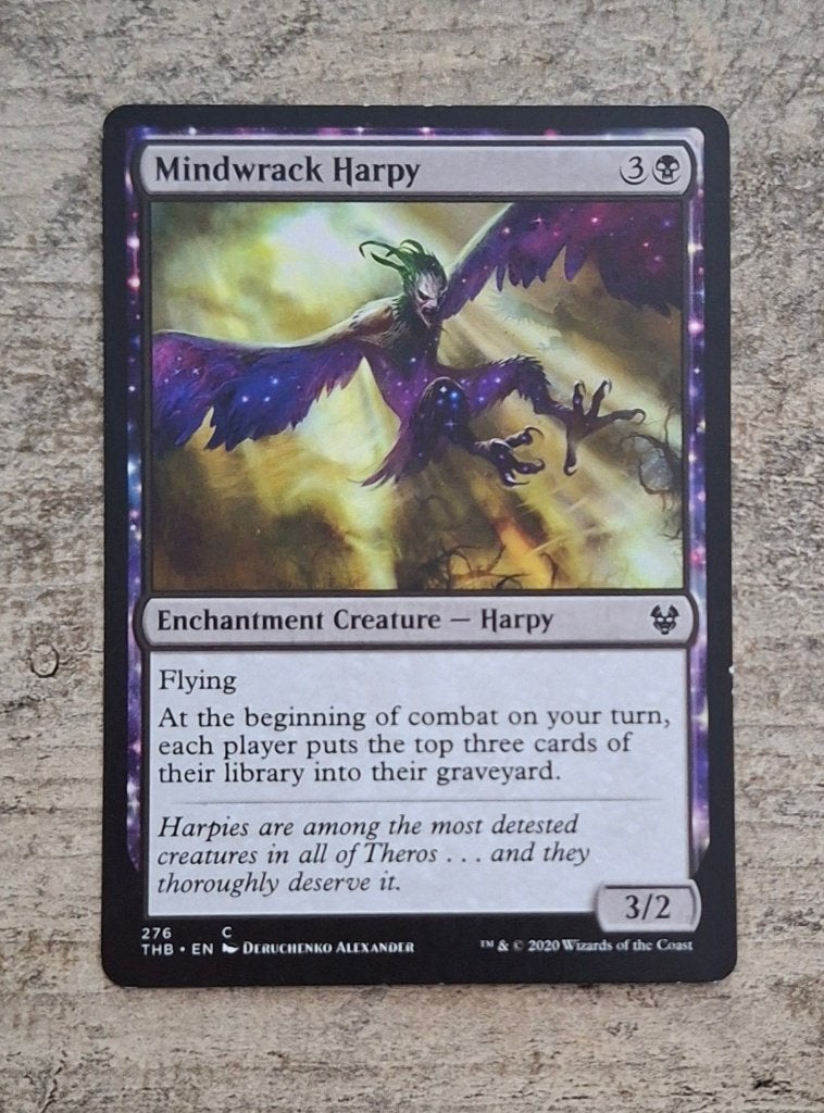 Mindwrack Harpy - Magic the Gathering, Verzenden, Gebruikt, Losse kaart