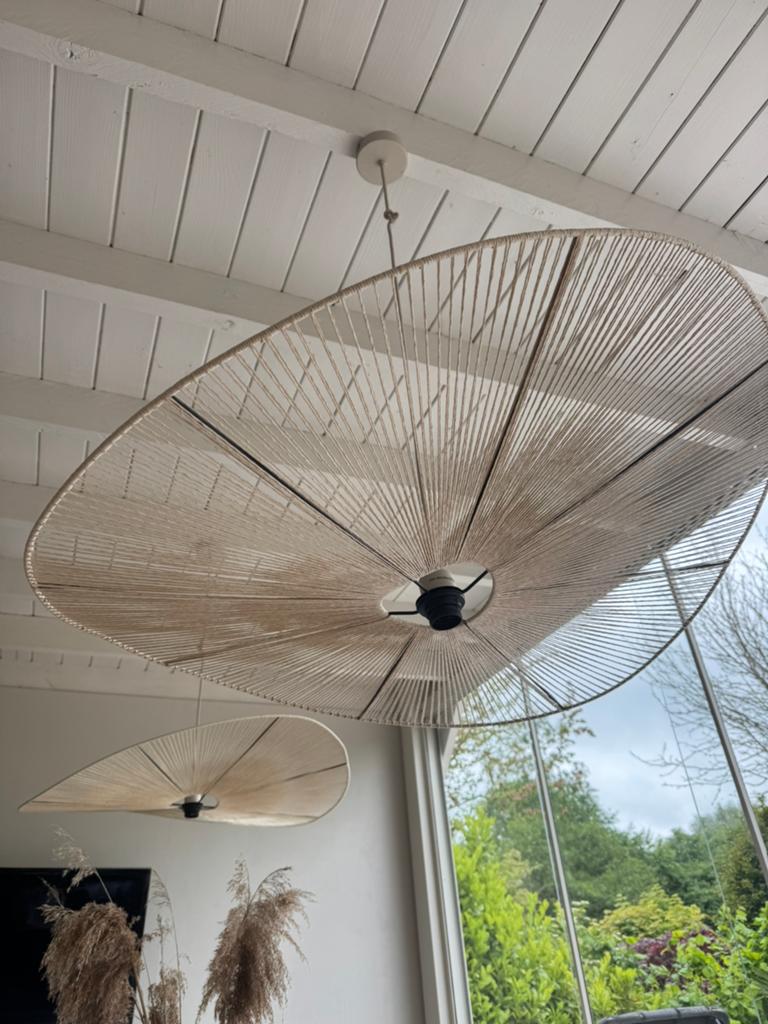 Rotan hang lamp, Ophalen of Verzenden