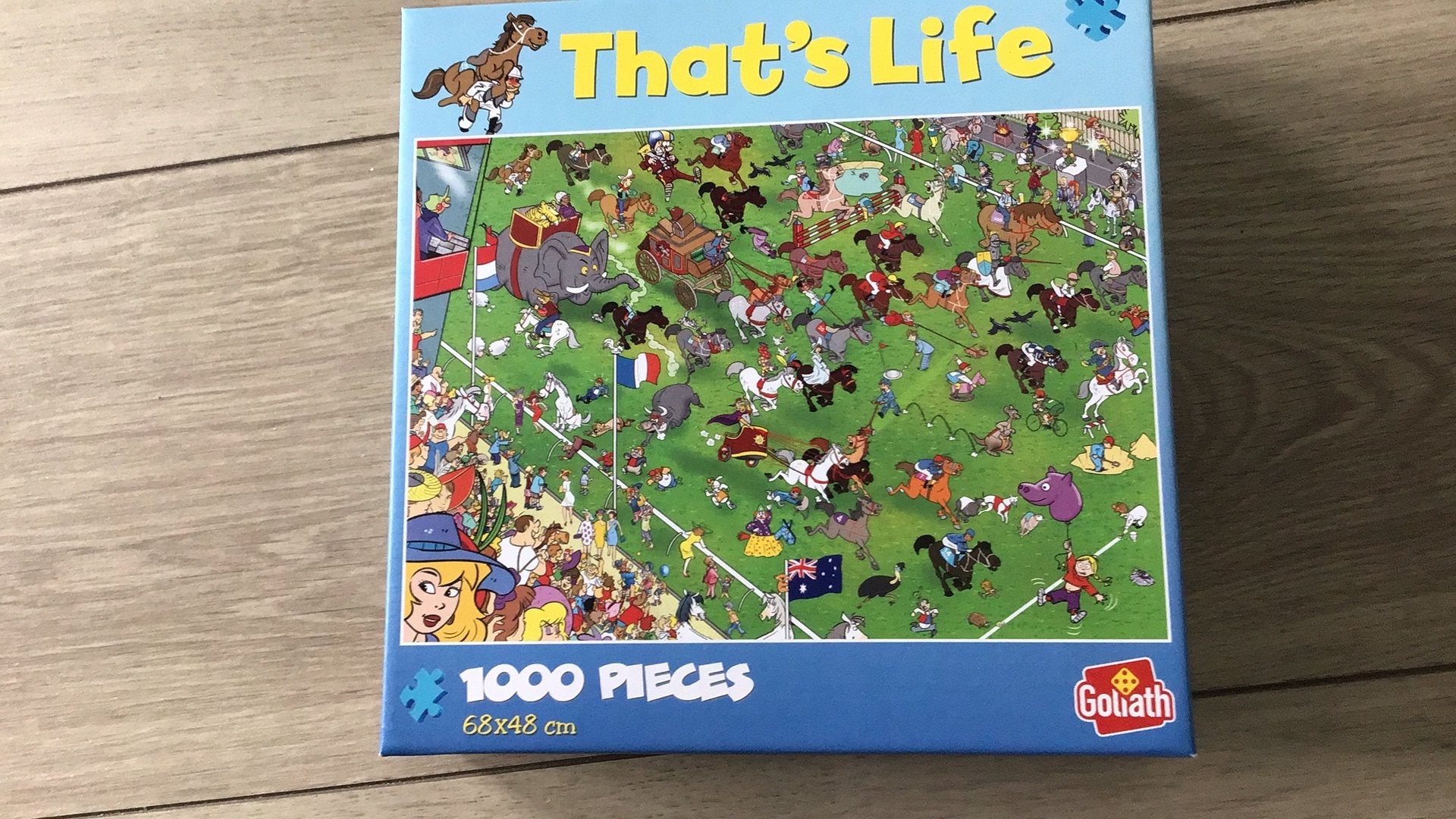 That’s Life Puzzel Paardenrace 1000 stuks, Ophalen, 500 t/m 1500 stukjes, Zo goed als nieuw