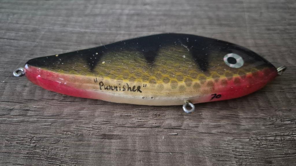 Andre koehoorn en Marco dol 'Punnisher' houten jerkbait plug, Ophalen of Verzenden, Nieuw, Overige typen