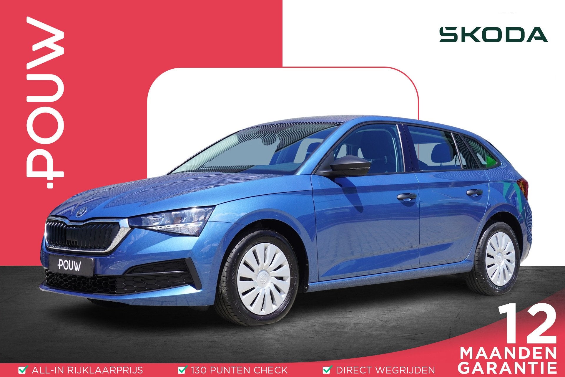 Skoda Scala 1.0 TSI 95pk Active | DAB | Lane Assist | LED Ko, Auto's, 12 maanden, Gebruikt, Euro 6, 95 pk