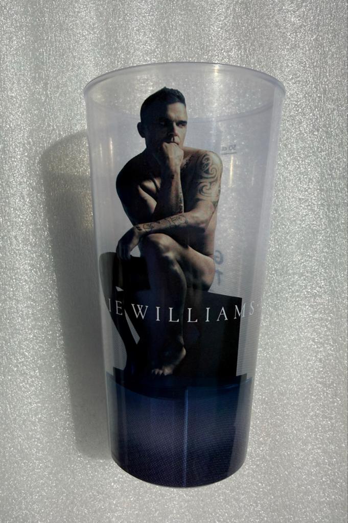 Robbie Williams Limited Bierbeker -  Arena Pula 2023, Ophalen of Verzenden, Gebruikt, Meerkleurig, Kunststof