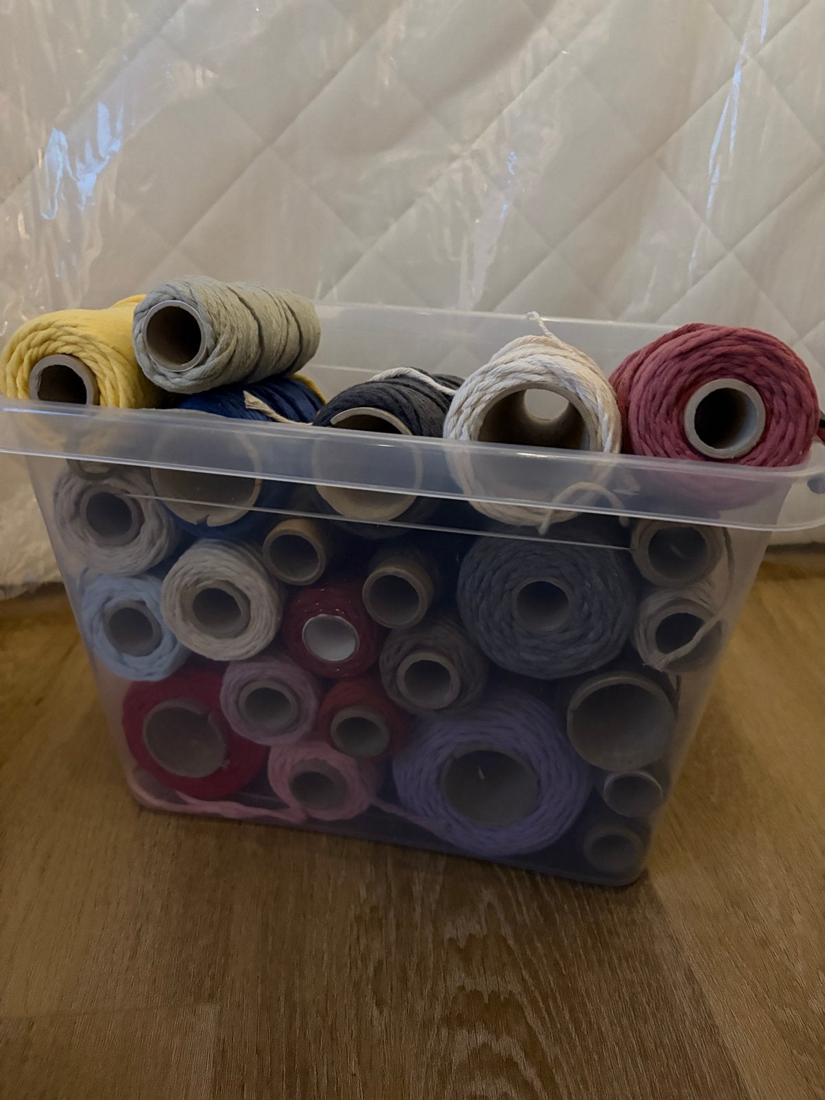 Macrame garen diverse kleuren en rollen