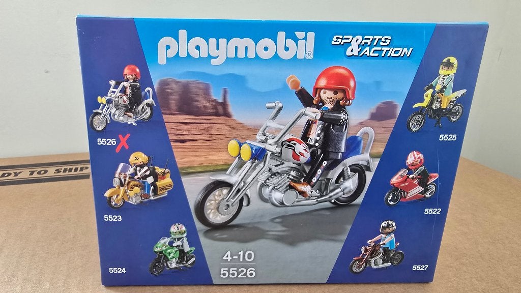 Playmobil 5526 Chopper America met biker nieuw in doos, Complete set, Voertuig, Nieuw, Ophalen of Verzenden