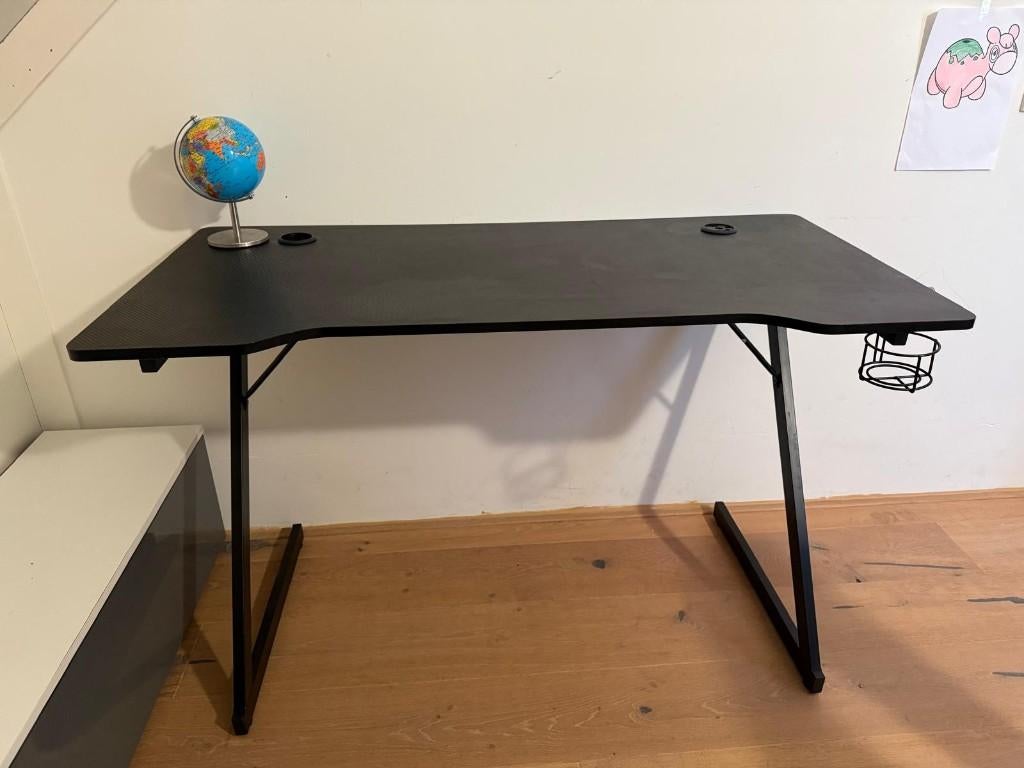 Gaming/ Study Desk, Huis en Inrichting, Bureaus, Ophalen, Zwart, Scandinavisch, Hout